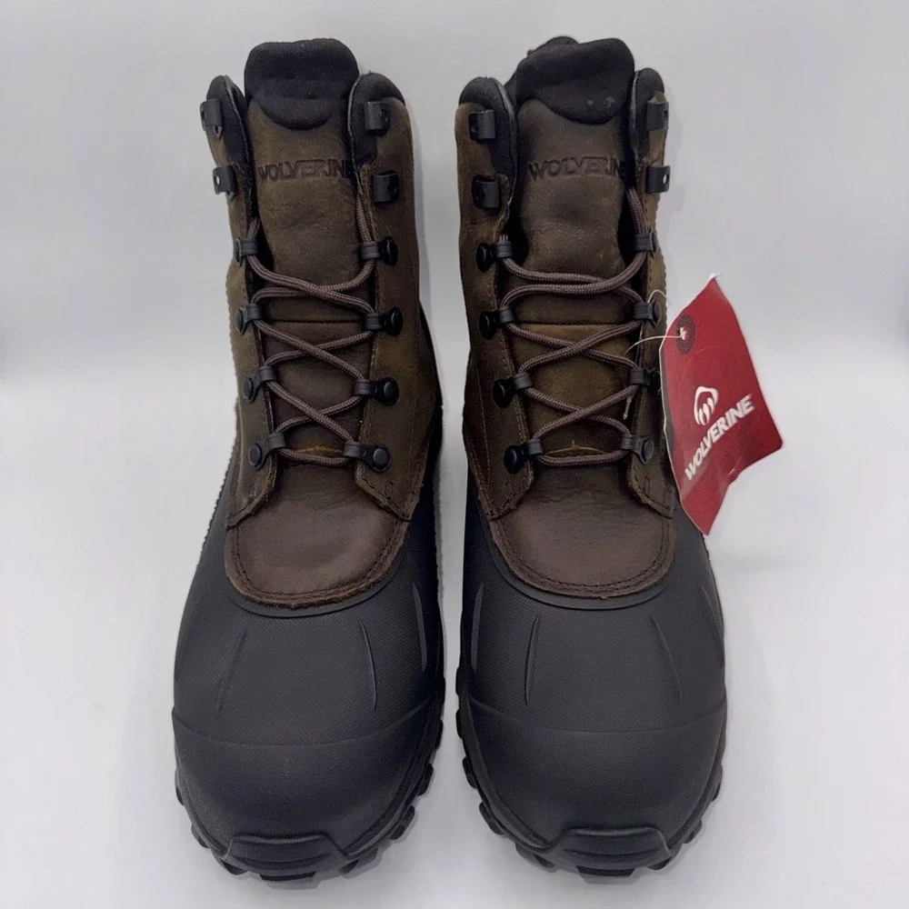 Wolverine Frost Waterproof Boots Men's Size 10 Brown Leather